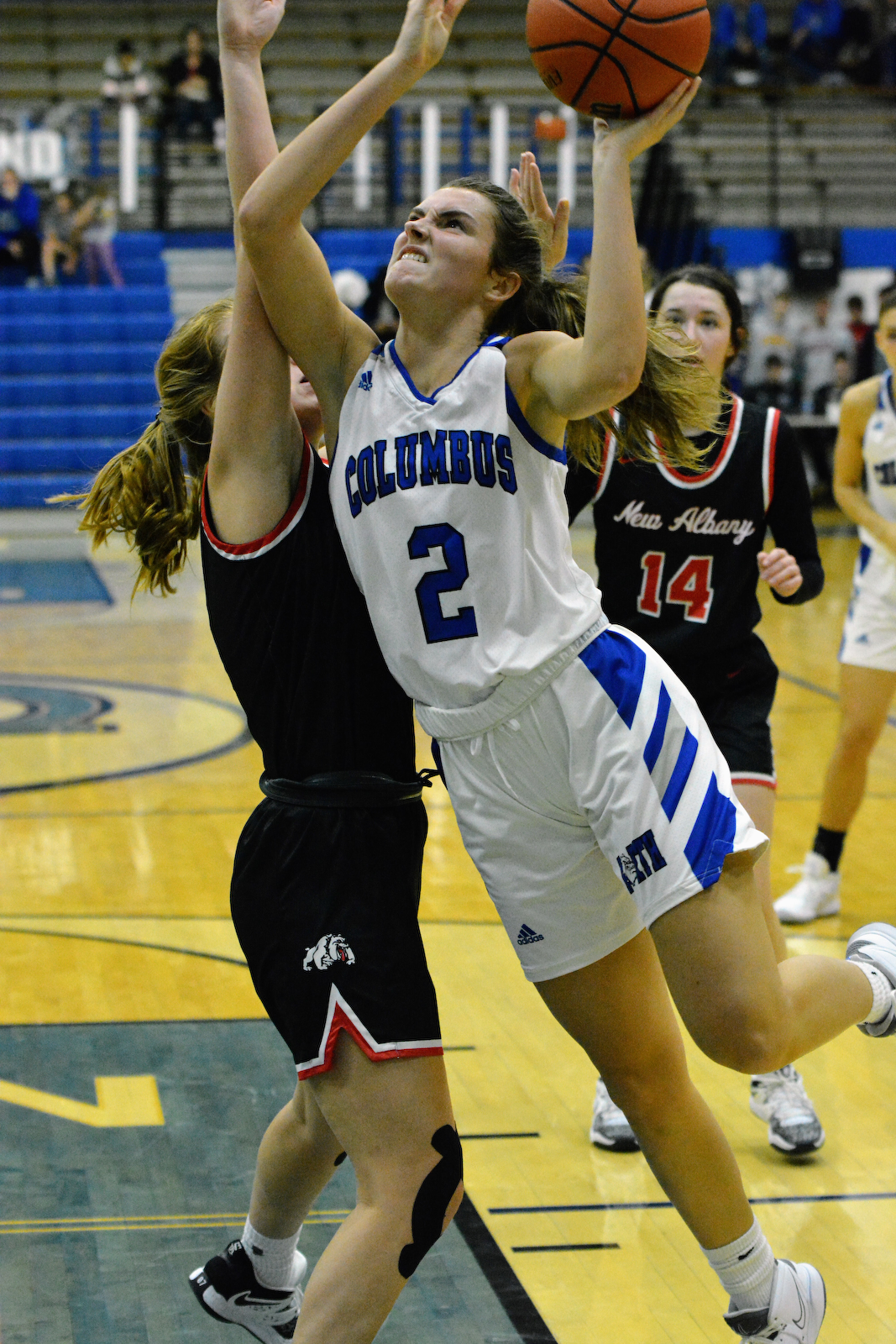 Girls basketball wins third straight in rout over New Albany cover photo
