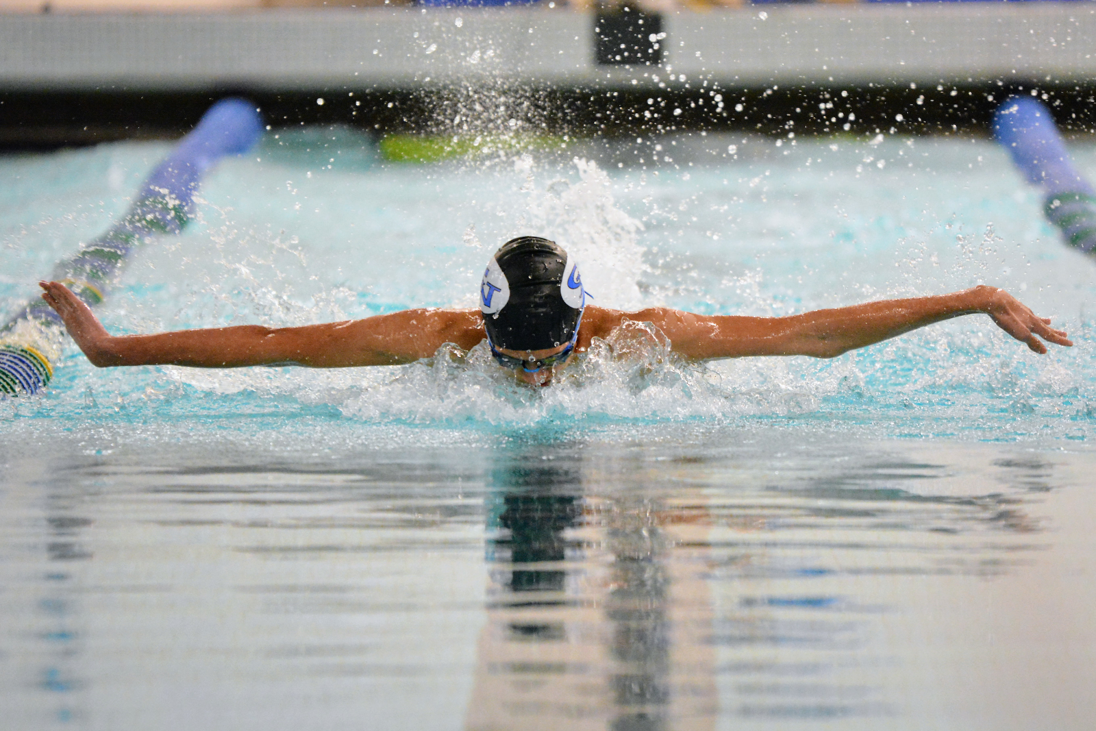 Boys and girls swimming and diving split with Seymour cover photo