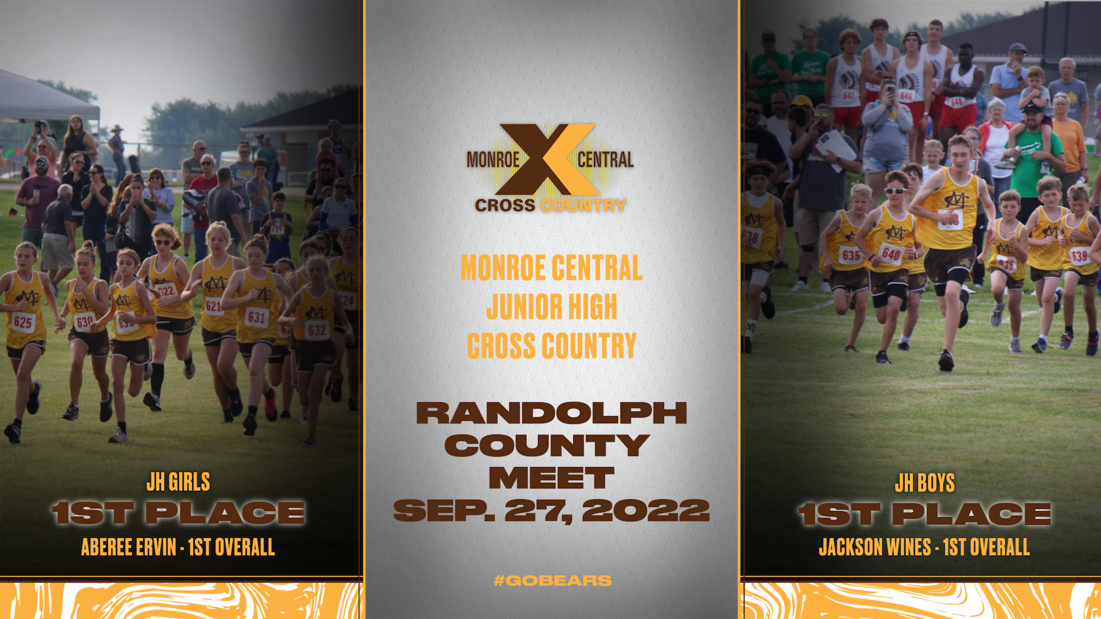 JH Boys and Girls XC finish 1st place in Randolph County Meet cover photo
