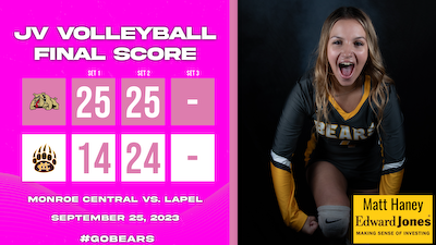 JV Volleyball falls to Lapel cover photo