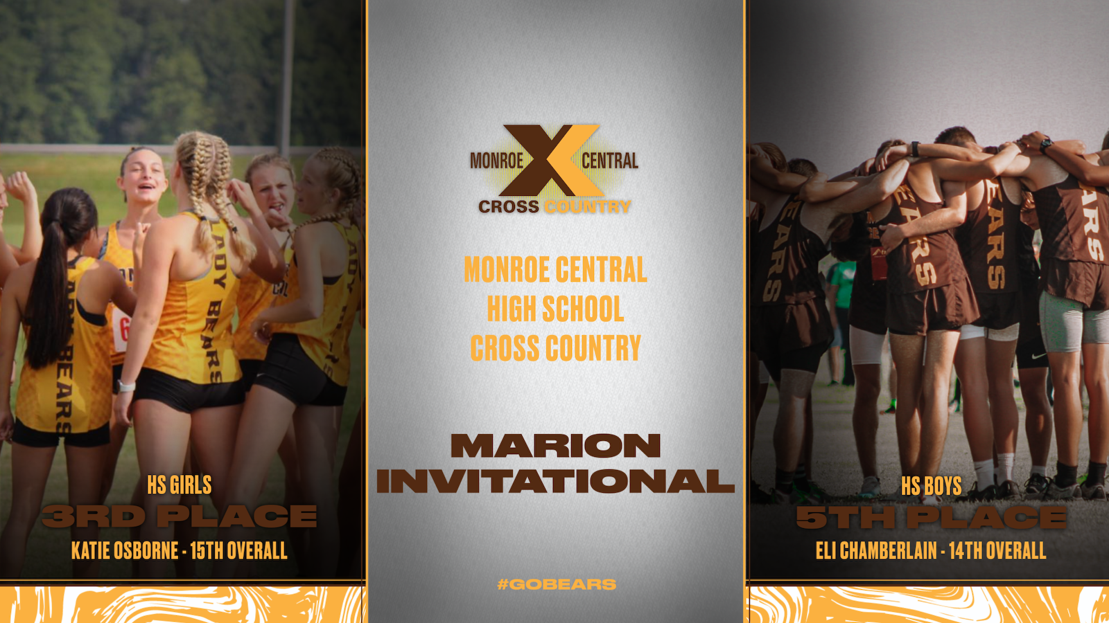 HS Boys XC finish 5th; Girls XC finish 3rd at Marion Invitational cover photo