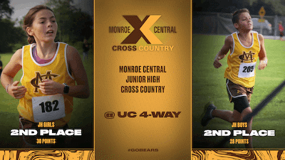 Junior High Cross Country; Girls and Boys place 2nd at Union City 4-Way cover photo
