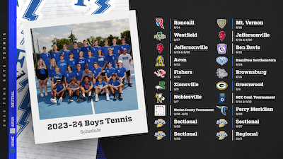 23-24 Boy's Tennis Schedule cover photo