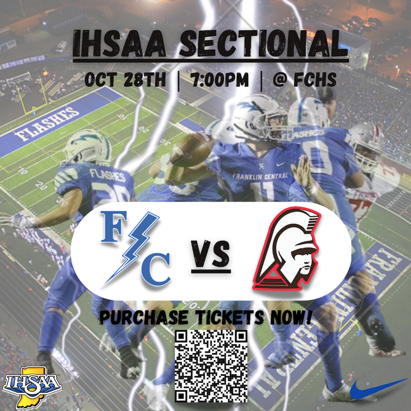 Flashes Football Sectional Oct 28th @ FCHS cover photo