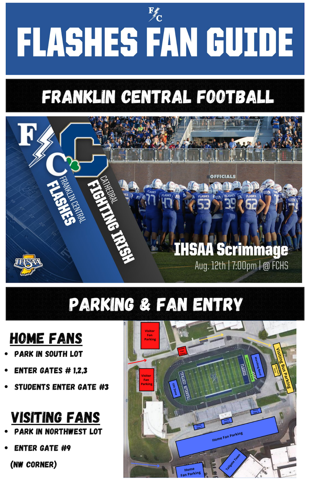 Flashes Fan Guide | Football vs Cathedral | Aug. 12th 7:00pm cover photo