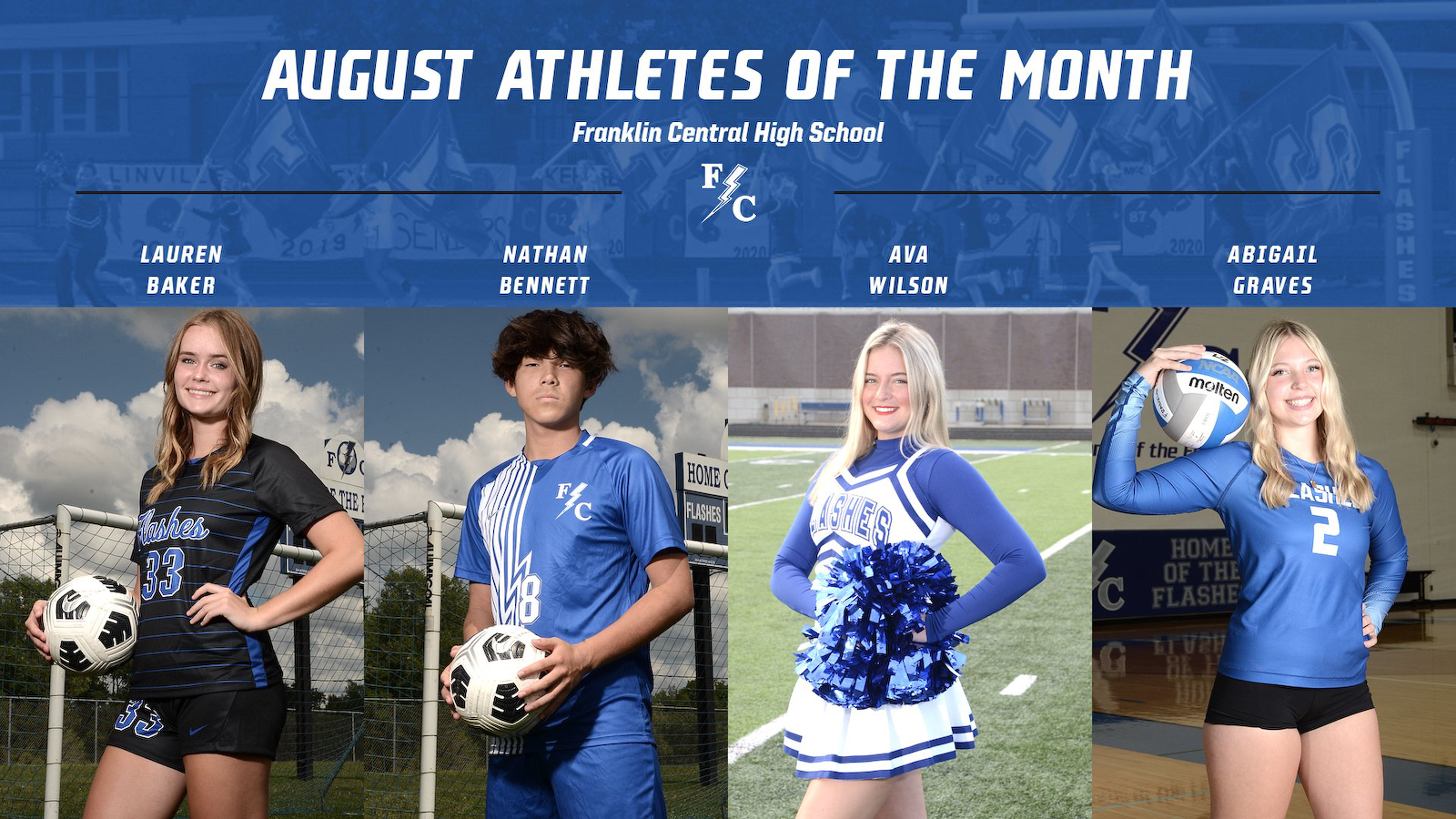 August Athletes of The Month cover photo