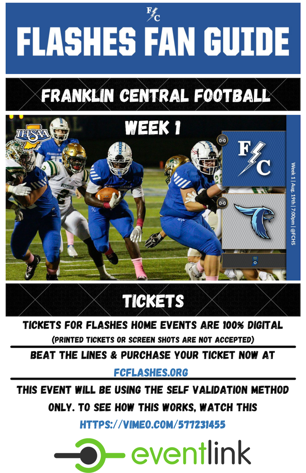 Flashes Fan Guide | Football Week 1 | Flashes vs Perry Meridian Aug. 19th 7:00pm cover photo