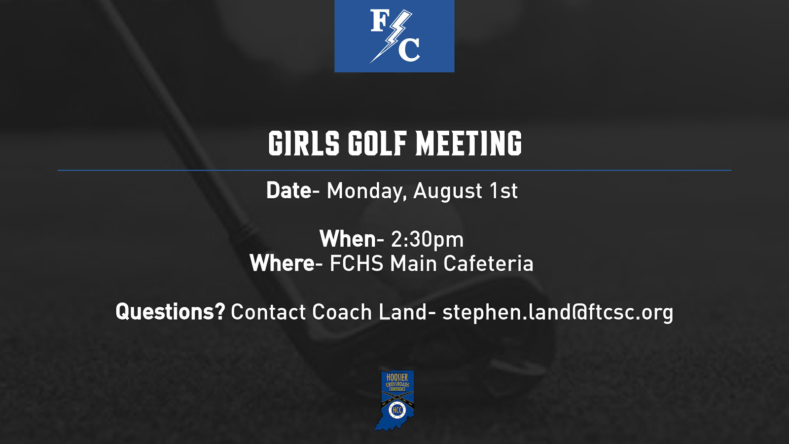 Girls Golf Meeting! cover photo