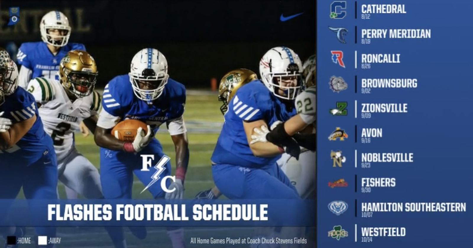 Flashes Football Schedule cover photo