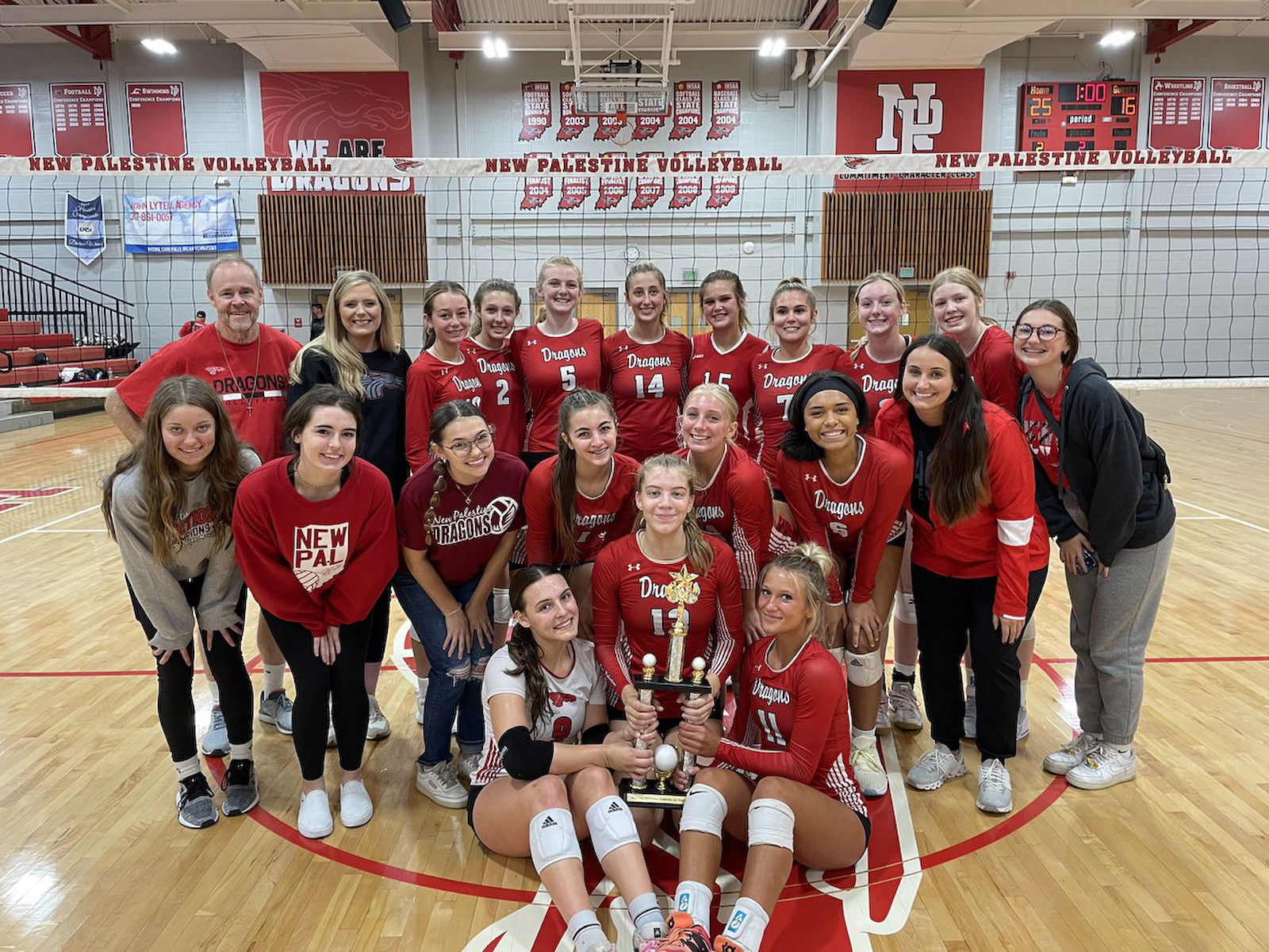Volleyball wins New Palestine Invitational cover photo