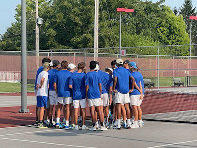 Homestead Boys Tennis opens their season with 2 wins cover photo