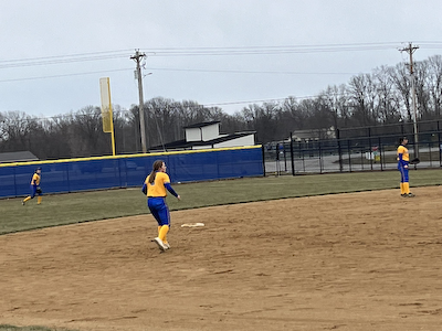 Softball comes up short in season opener! cover photo