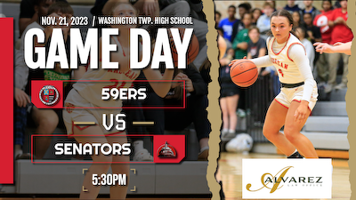 GIrls Basketball - 59ers vs. Washington Twp. Game Notes, Presented by Alvarez Law cover photo