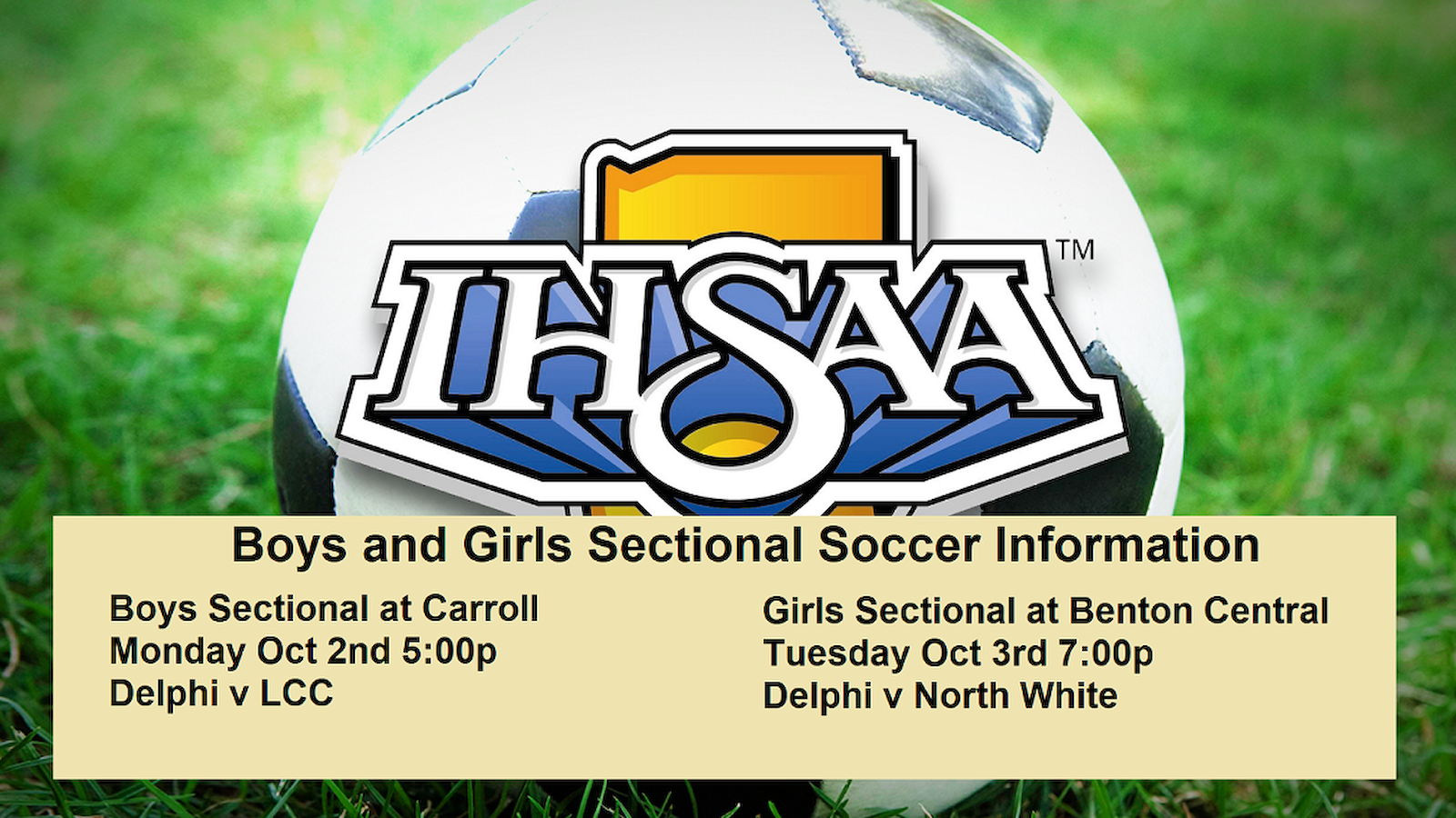 Soccer Sectional Information Delphi