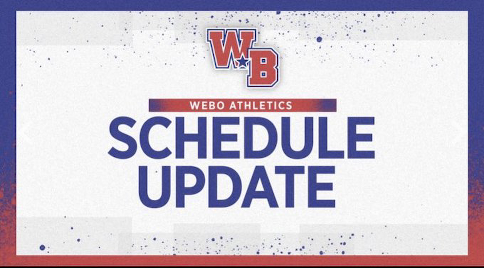 Athletic Schedule UPDATED