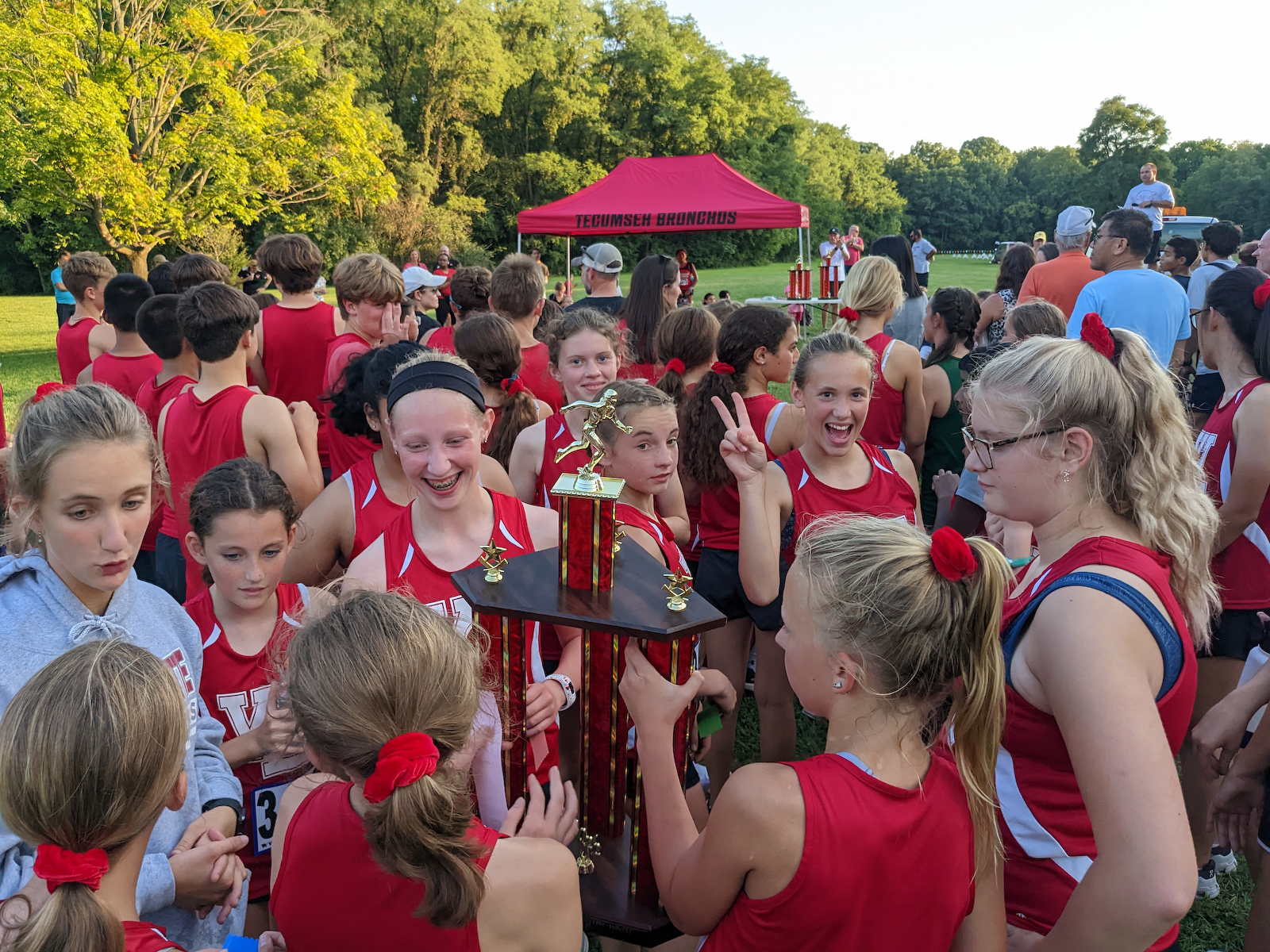 Junior High Cross Country Sweeps at Tecumseh Invite cover photo