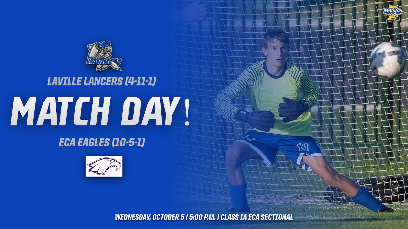 Boys Soccer Opens IHSAA Sectional With ECA cover photo