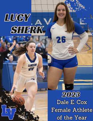 Lucy Sherk: 2023 Dale E. Cox Female Athlete of the Year Collage gallery cover photo