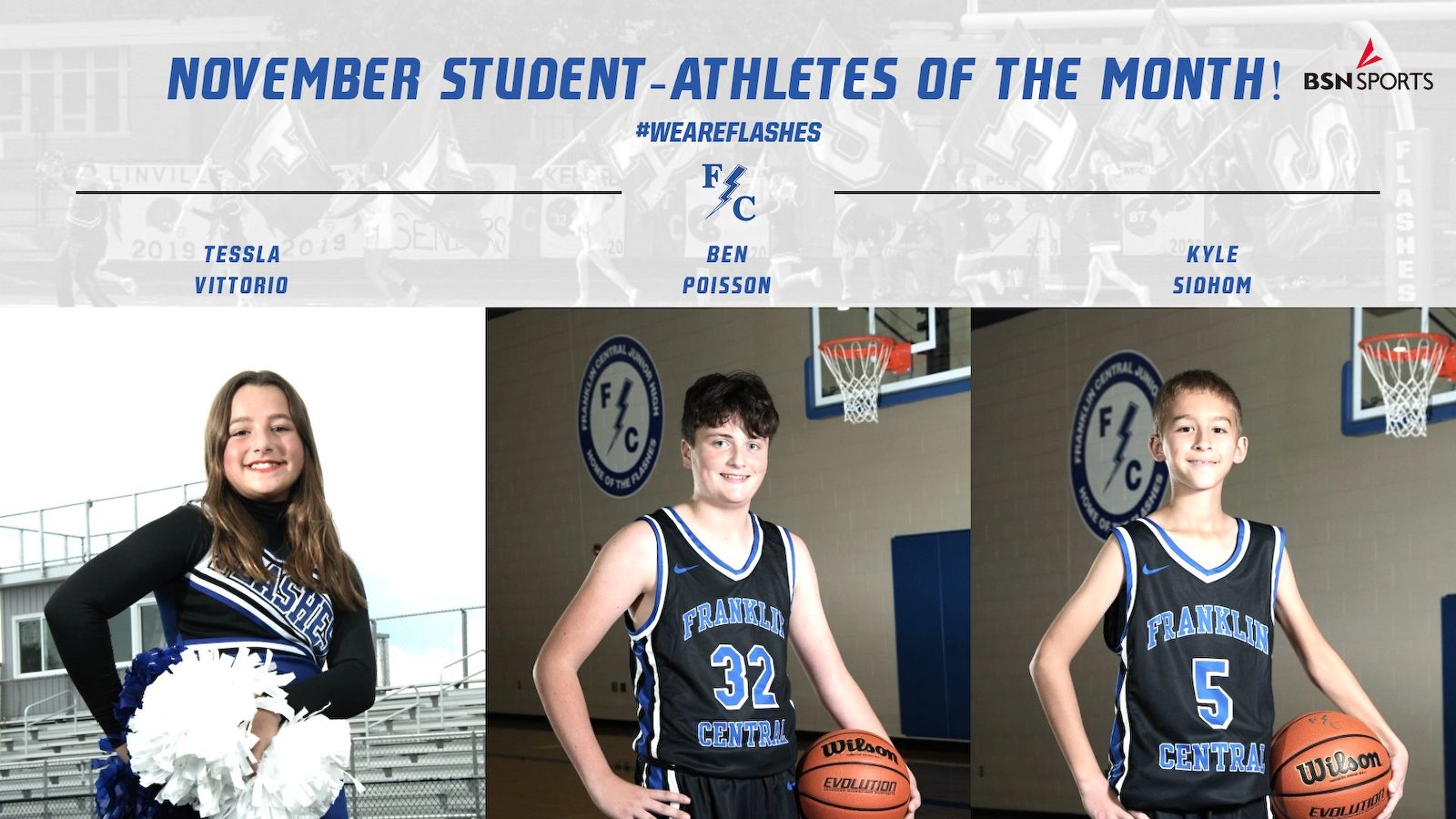 November Student-Athletes of the Month! cover photo